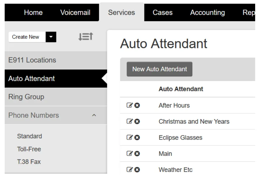 Auto Attendant