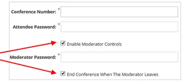 Moderator Controls