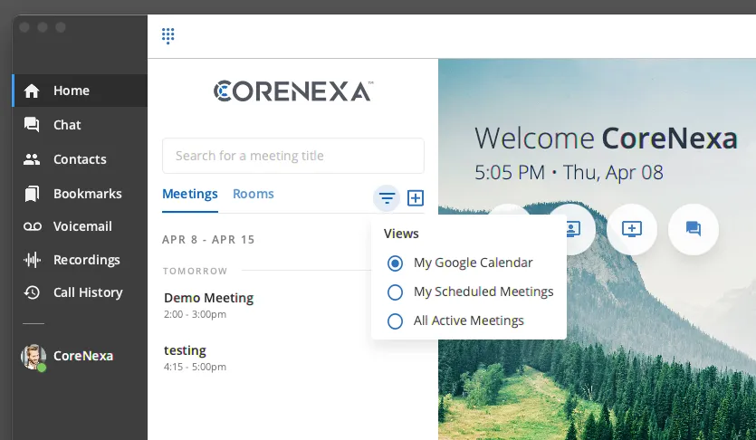 Rooms in CoreNexa